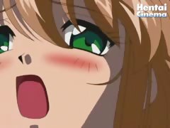 Sexy hentai babe gets her pussy fucked by four guys at the